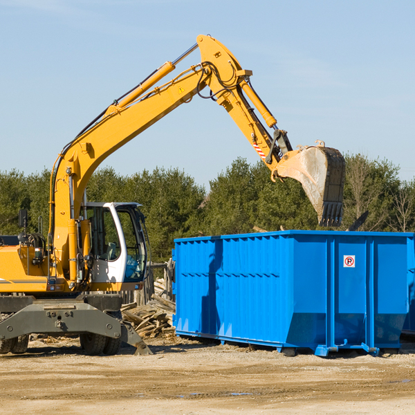 what happens if the residential dumpster is damaged or stolen during rental in Dryden